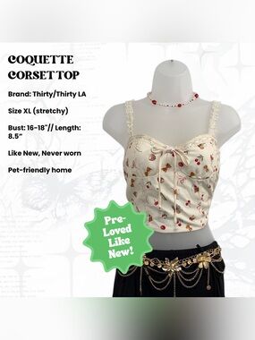 Thirty / Thirty LA Coquette Corset Top